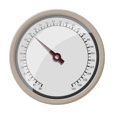 Barometer vector icon.Cartoon vector icon isolated on white background barometer .