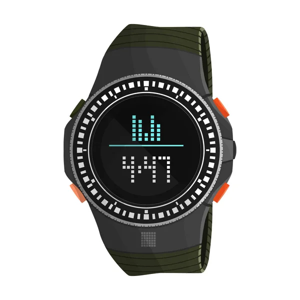 Armbanduhr Vektor icon.Cartoon Vektor Symbol isoliert auf weißem Hintergrund Armbanduhr. — Stockvektor
