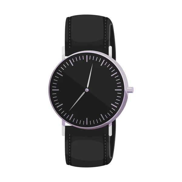 Reloj muñeca vector icon.Cartoon icono del vector aislado en la muñeca del reloj de fondo blanco . — Vector de stock