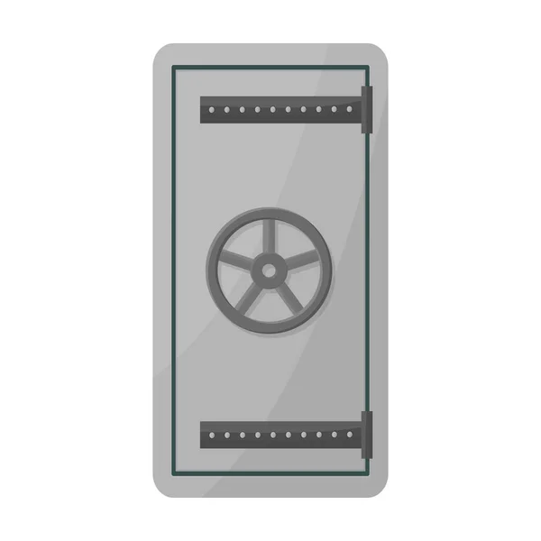 Safe door vector icon.Cartoon vector icon isolated on white background safe door. — Stock Vector