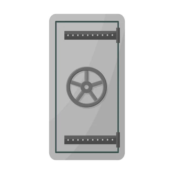 Icono de vector de puerta segura. Icono de vector de dibujos animados aislado en fondo blanco Puerta segura . — Vector de stock