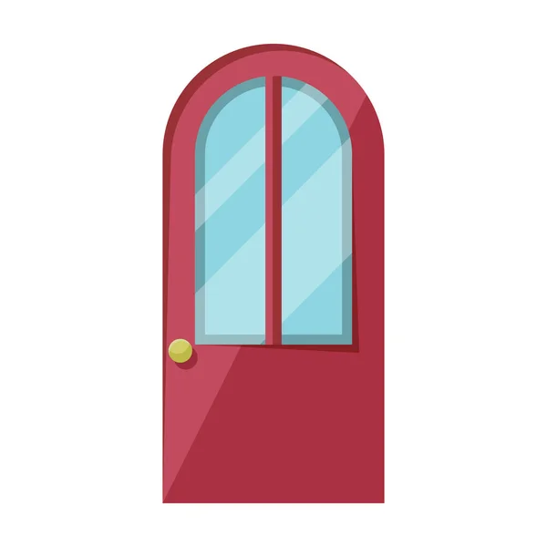 Door vector icon.Cartoon vector icon isolated on white background door . — Stock Vector