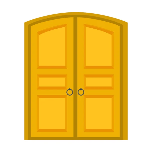 Door vector icon.Cartoon vector icon isolated on white background door . — Stock Vector