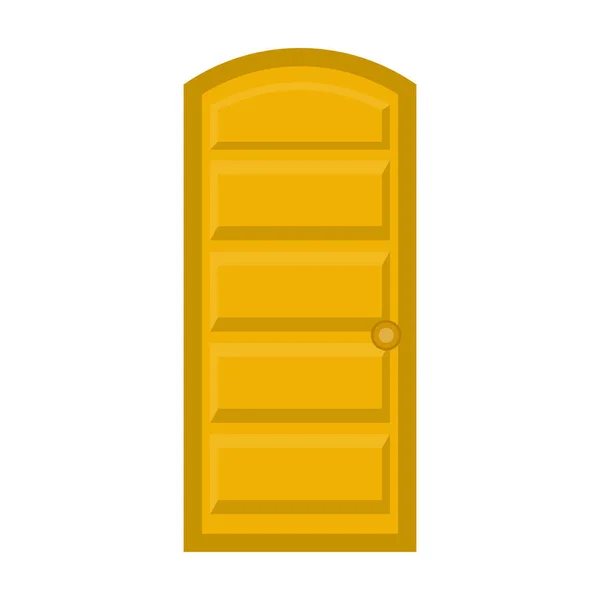 Door vector icon.Cartoon vector icon isolated on white background door . — Stock Vector