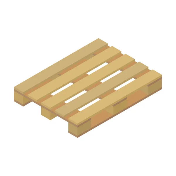 ( 영어 ) wood pallet isometric vector icon.cartoon vector icon isolated on white background wood pallet . — 스톡 벡터