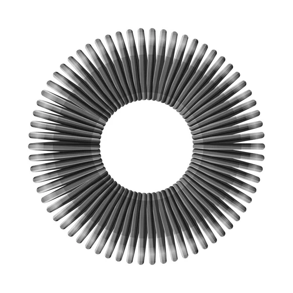 Projeto do vetor da bobina e do sinal plástico. Gráfico de bobina e ícone vetorial espiral para estoque . — Vetor de Stock