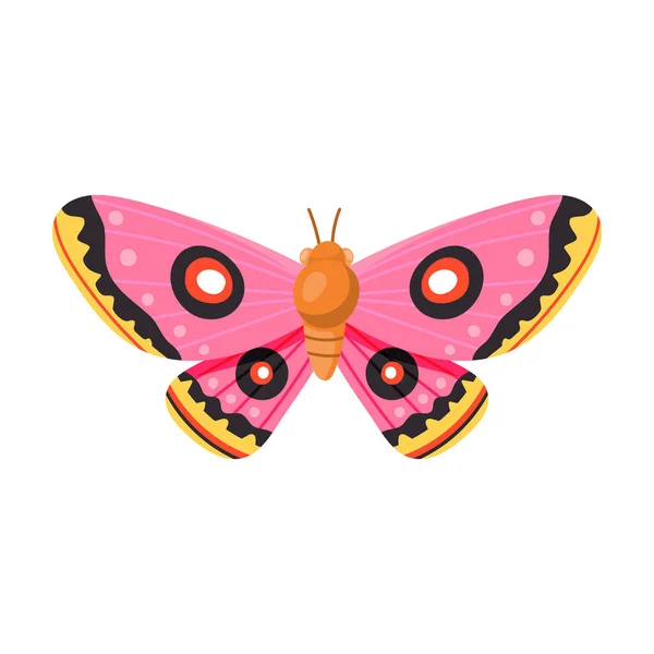 Butterfly vektorová ikona.Cartoon vektorová ikona izolované na bílém pozadí motýla . — Stockový vektor