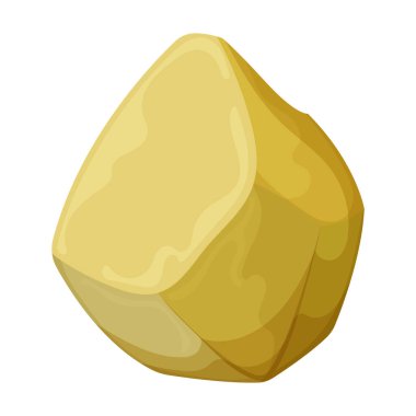 Kaya vektör simgesi. Karikatür vektör simgesi beyaz arkaplan kayası üzerinde izole edildi.