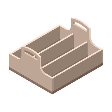 Çiftlik kutusu vektör simgesi. İzometrik vektör simgesi beyaz arkaplan çiftlik kutusunda izole edildi .