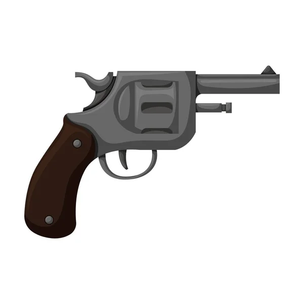 Pistolet du revolver vecteur icon.Cartoon vecteur icône isolé sur fond blanc pistolet du revolver . — Image vectorielle