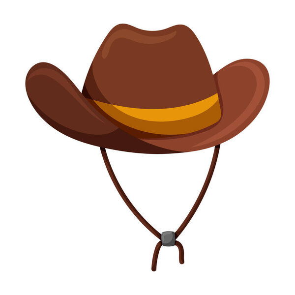 Hat cowboy vector icon.Cartoon vector icon isolated on white background hat cowboy.