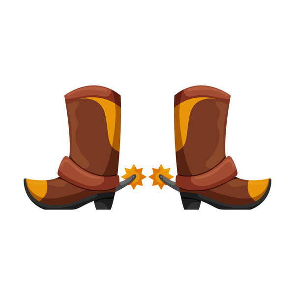 Cowboy boot vector icon.Cartoon vector icon isolated on white background cowboy boot.