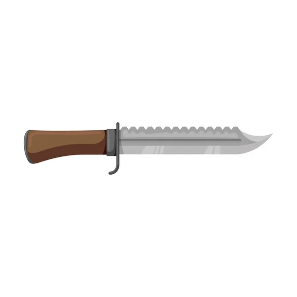 Cowboy Messer Vektor icon.Cartoon Vektor Symbol isoliert auf weißem Hintergrund Cowboy Messer. — Stockvektor