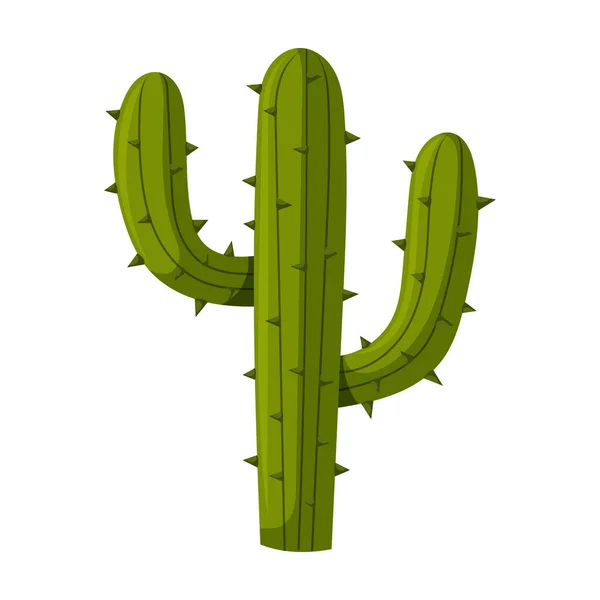 Ikona vektoru kaktusu.Ikona vektoru kresleného filmu izolovaná na bílém pozadí kaktusu . — Stockový vektor