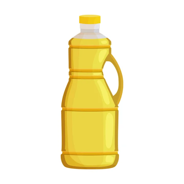 Vecteur d'huile de bouteille icon.Cartoon icône vectorielle isolé sur fond blanc bouteille d'huile . — Image vectorielle