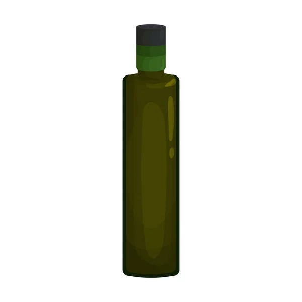 Flaska olja vektor ikon.Tecknad vektor ikon isolerad på vit bakgrund flaska olja . — Stock vektor