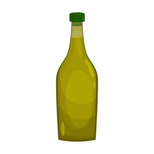 Icono de vector de aceite de botella. Icono de vector de dibujos animados aislado en aceite de botella de fondo blanco . — Vector de stock