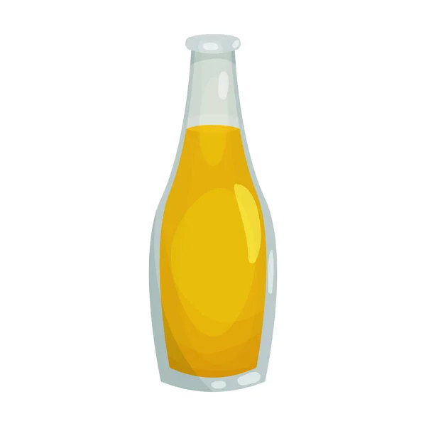 Icono de vector de aceite de botella. Icono de vector de dibujos animados aislado en aceite de botella de fondo blanco . — Vector de stock