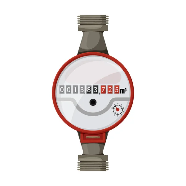 Watermeter vector icon.Cartoon vector pictogram geïsoleerd op witte achtergrond watermeter . — Stockvector