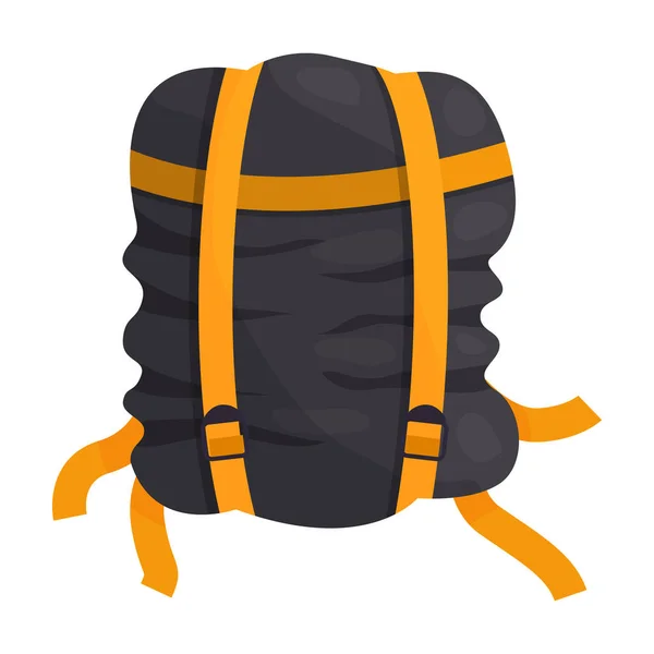 Icono del vector de la bolsa de dormir icon.Cartoon aislado en el saco de dormir de fondo blanco  . — Vector de stock