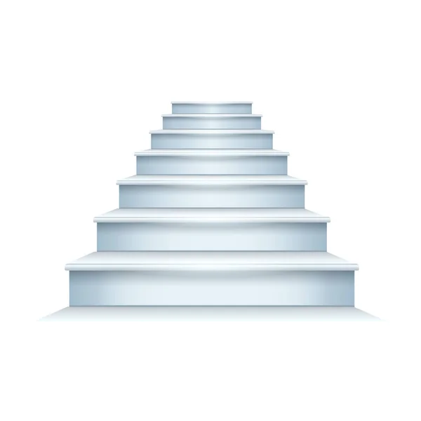 Icône vectorielle d'escalier Icône vectorielle réaliste isolée sur fond blanc escalier  . — Image vectorielle