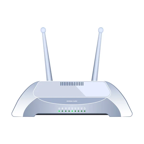 Router vektor ikon.Realistisk vektor ikon isolerad på vit bakgrund router . — Stock vektor