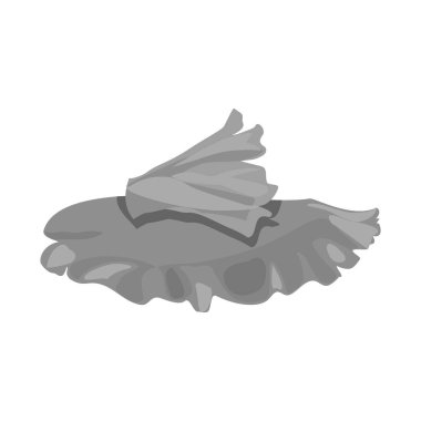 Marul ve yaprak logosunun vektör çizimi. Stok için marul ve diyet vektörü simgesi grafiği.