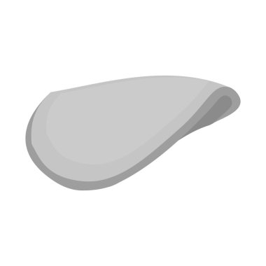 Dilim ve sosis logosunun vektör tasarımı. Dilimin grafiği ve web için taze stok sembolü.