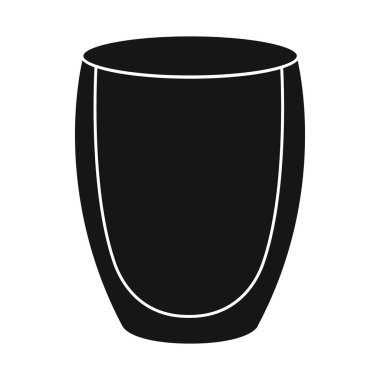 Meyve suyu ve cam ikonunun vektör tasarımı. Meyve suyu ve şeker stoku vektör illüstrasyonunun grafiği.