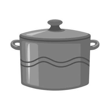 İzole edilmiş çanak çömlek ve temiz logo. Çanak çömlek ve seramik stok vektör illüstrasyonunun web ögesi.