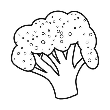 Brokoli ve lahana logosunun vektör çizimi. Stok için brokoli ve yeşil vektör simgesi kümesi.