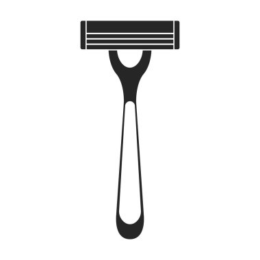 Razor vektör simgesi. Siyah vektör simgesi beyaz arkaplan jiletinde izole edildi .