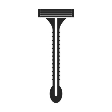 Razor vektör simgesi. Siyah vektör simgesi beyaz arkaplan jiletinde izole edildi .