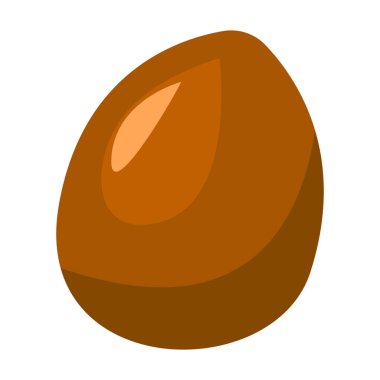 Tohum avokado vektör simgesi. Çizgi film vektör simgesi beyaz arkaplan tohumu avokadosunda izole edildi.