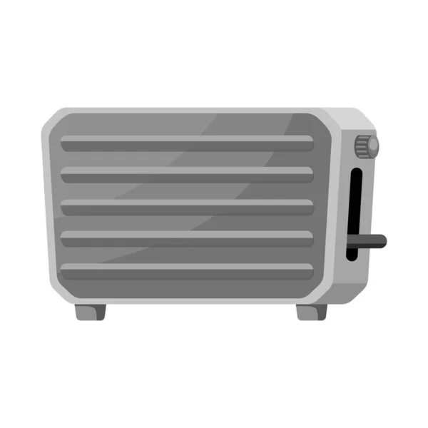 Vektordesign von Toaster und Toastsymbol. Web-Element von Toaster und Werkzeugkasten-Vektor-Illustration. — Stockvektor