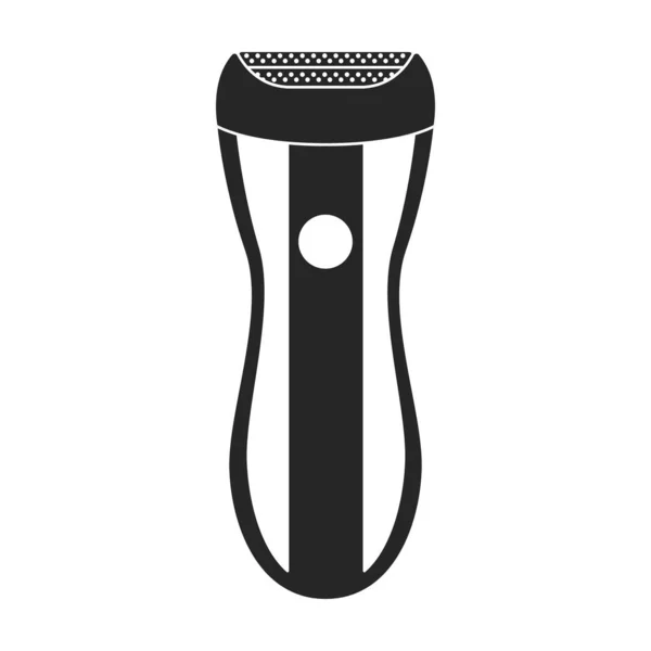 Razor vector icon.black icono del vector aislado en la navaja de afeitar de fondo blanco  . — Vector de stock