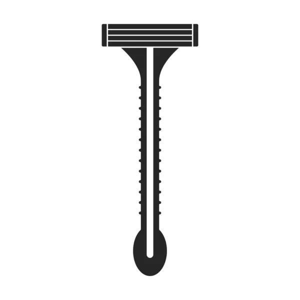 Razor vector icon.black icono del vector aislado en la navaja de afeitar de fondo blanco  . — Archivo Imágenes Vectoriales