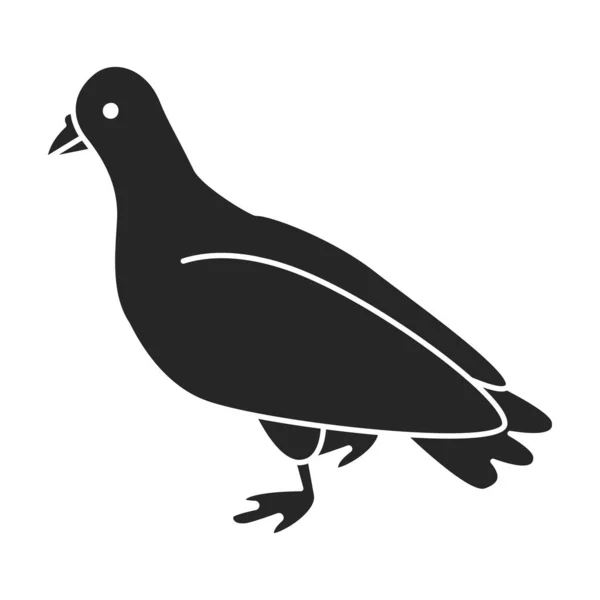 Dove of peace vector icon.black vector icon isolated on white background dove of peace. — Stock Vector