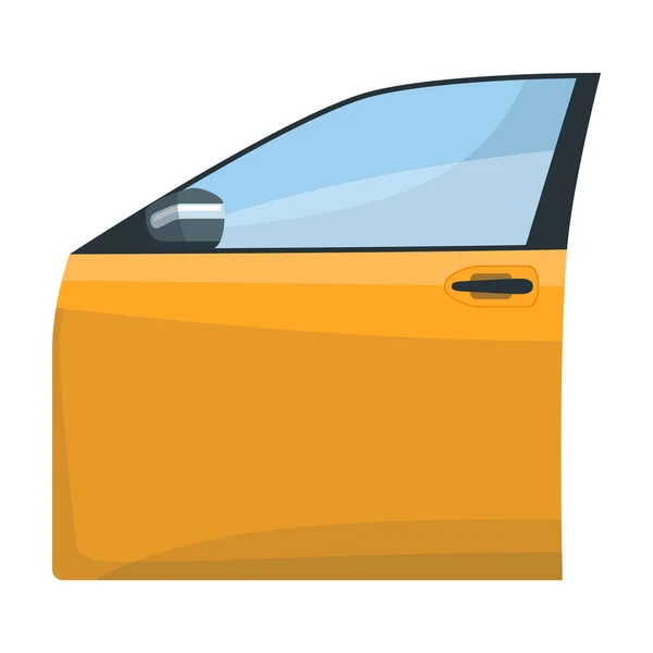 Icono del vector de la puerta del coche icon.Cartoon aislado en la puerta de coche de fondo blanco . — Vector de stock