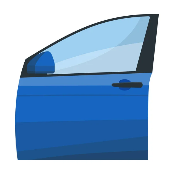 Icono del vector de la puerta del coche icon.Cartoon aislado en la puerta de coche de fondo blanco . — Archivo Imágenes Vectoriales