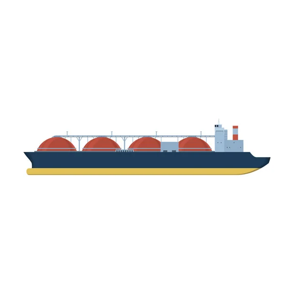 Barge vector icon.Cartoon vector icon isolated on white background barge. — Stock Vector