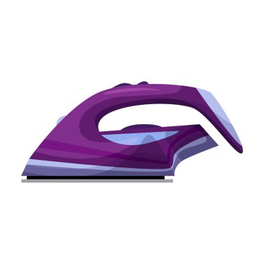 Elektrik demir vektör simgesi. Karikatür vektör simgesi beyaz arkaplan elektrik demiri üzerinde izole edildi.