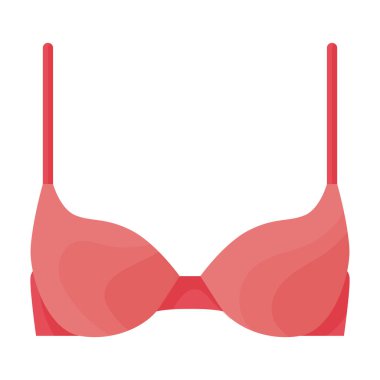 Sütyen vektör simgesi. Beyaz arkaplan sütyeni üzerine izole edilmiş çizgi film vektör simgesi..