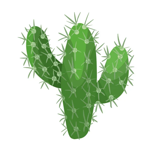 Cactus vektor icon.Cartoon vector icon terisolasi di white background cactus . - Stok Vektor