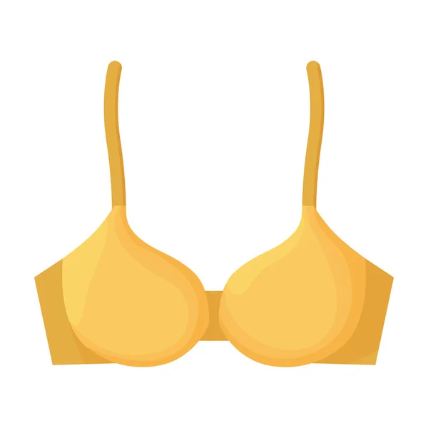 Bra vector icon.Cartoon vector icon isolated on white background bra. — Stock Vector