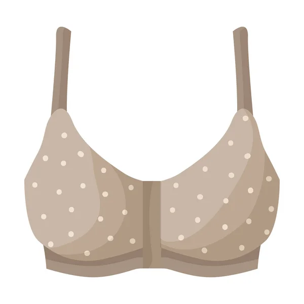 Bra vector icon.Cartoon vector icon terisolasi pada white background bra. - Stok Vektor