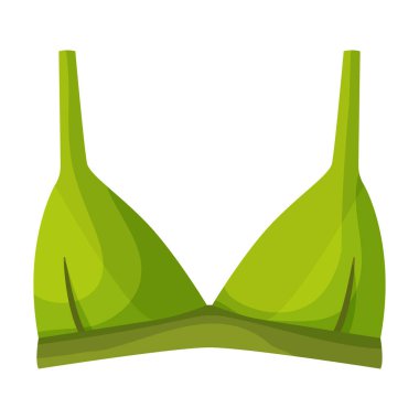 Sütyen vektör simgesi. Beyaz arkaplan sütyeni üzerine izole edilmiş çizgi film vektör simgesi..