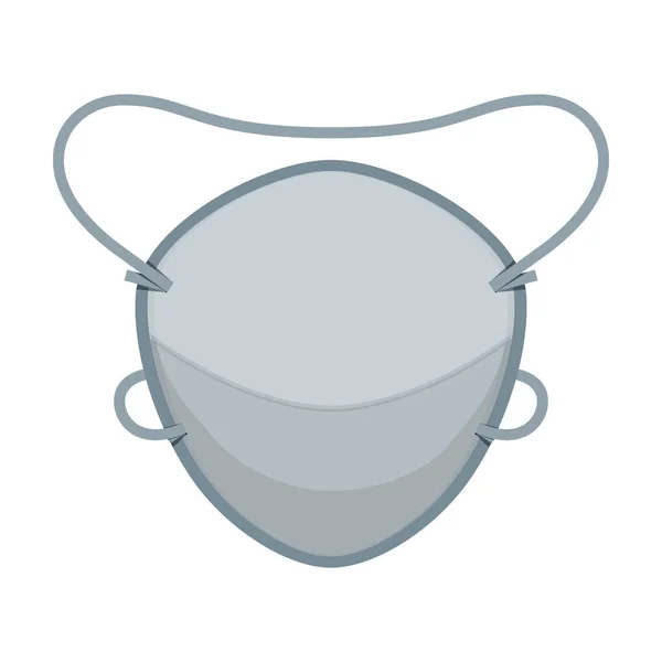 Medisch masker vector icon.Cartoon vector pictogram geïsoleerd op witte achtergrond medisch masker. — Stockvector