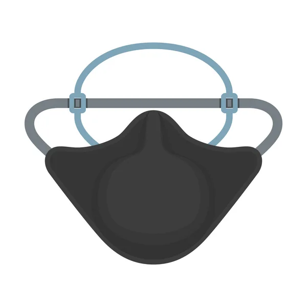 Medisch masker vector icon.Cartoon vector pictogram geïsoleerd op witte achtergrond medisch masker. — Stockvector