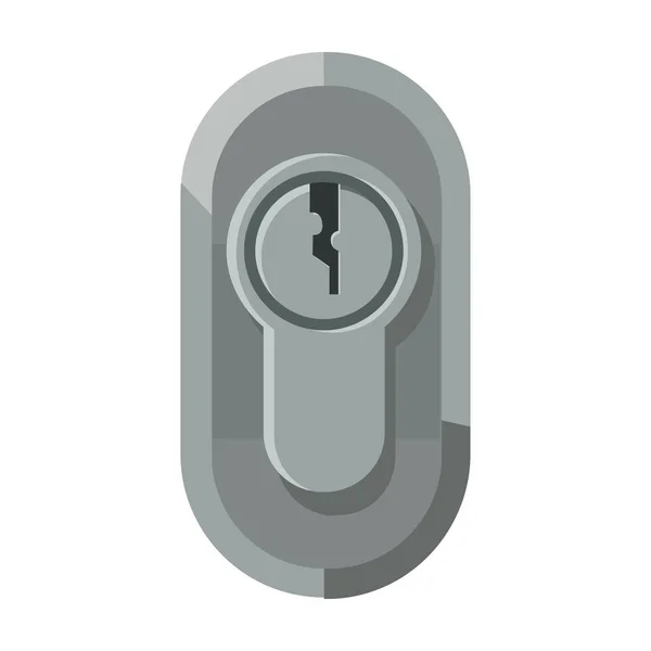 Εικονίδιο φορέα κλειδώματος πορταού.Εικονίδιο φορέα κινουμένων σχεδίων απομονωμένο σε λευκό κλείδωμα πόρτας φόντου. — Διανυσματικό Αρχείο
